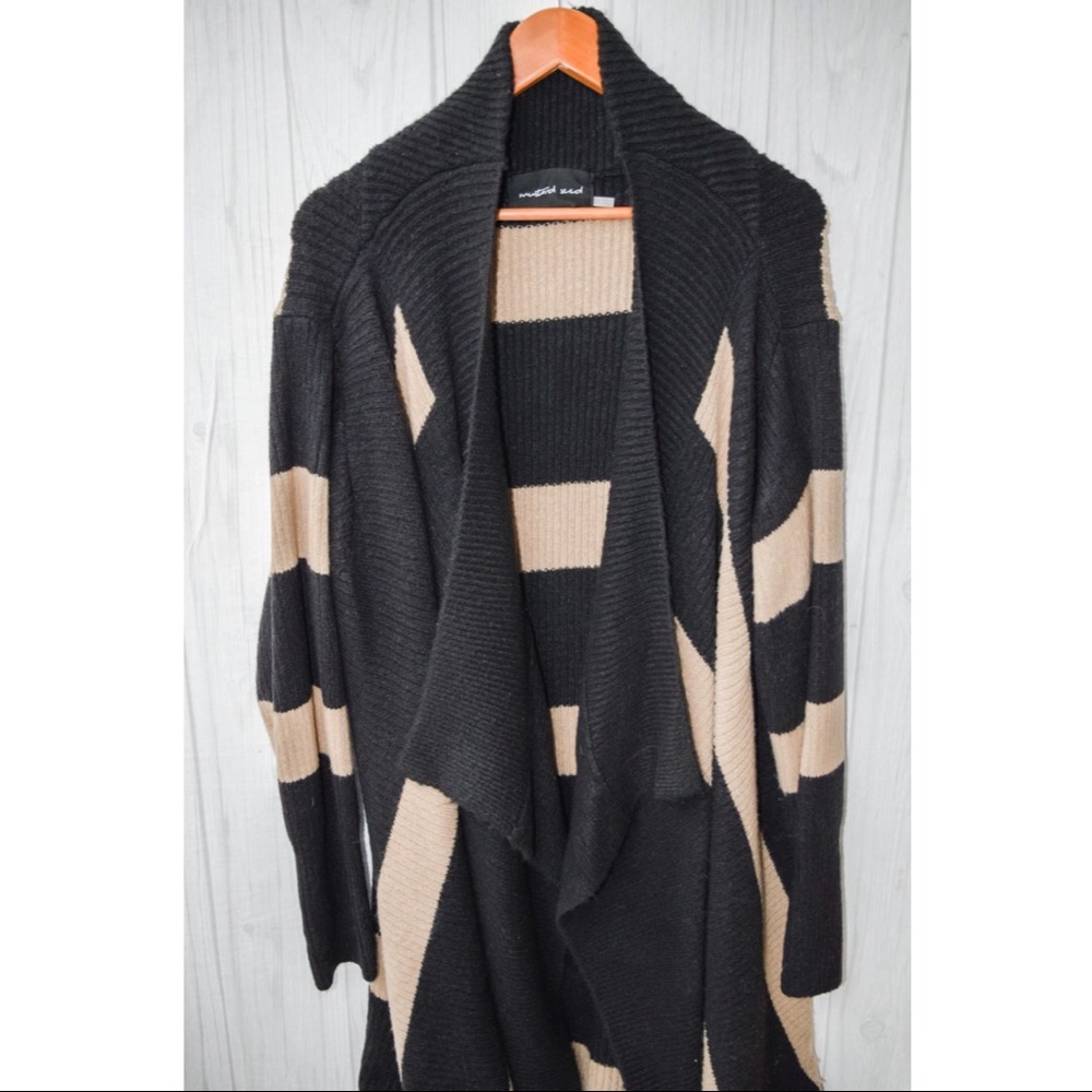 Oversized Striped Cardigan